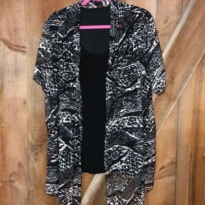 LAURA Top With Attached Cardigan Size 3X